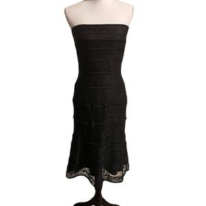 Tadashi Black Strapless Lined Dress-S**